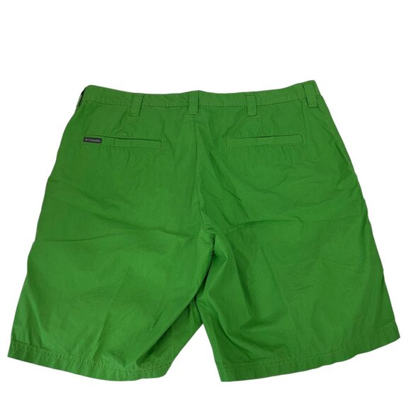 Columbia Mens Green Outdoor Casual Shorts Size 40 Inseam 9.5''Cotton/Poly Blend - Picture 8 of 12